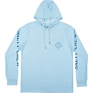 Купить Salty crew 20135237-LBL-S Футболка с длинным рукавом от высыпаний Tippet Pocket Hood Tech Light Blue S 7ft.ru в интернет магазине Семь Футов