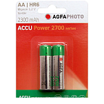 Agfa 70113 NiMh Mignon AA 2300mAh 2 NiMh Mignon AA 2300mAh Аккумуляторы Серебристый Silver