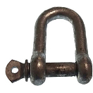 Купить Goldenship GS71254 Dee Shackle Hot D Galvanized Серебристый 14 mm  7ft.ru в интернет магазине Семь Футов