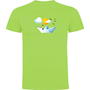 Купить Kruskis CA65500328K199 Футболка с коротким рукавом Paper Boat Зеленый Green L 7ft.ru в интернет магазине Семь Футов