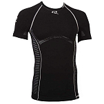 Riday RIDMSM0001-010#III Базовый слой с коротким рукавом Mediumweight Черный Black / Silver L-XL