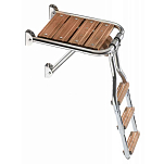 Forniture nautiche italiane 3030422 3 Ступенчатая лестница с платформой Brown / Silver 210 x 390 mm