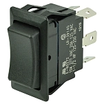 Bep marine 1001713 Рокерный переключатель On-Off-On 1/4´´ 12V Black