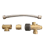 Indel marine SFD00012AA Square Slim-A Комплект смесительных клапанов для котлов Silver / Bronze
