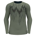 Odlo 159312-40339-L Базовый слой с длинным рукавом Active Warm Eco Gra Зеленый Matte Green L