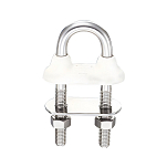 Обушок U-образный Wichard 65352 Ø10x90мм 3600/7000кг из нержавеющей стали AISI316L с водонепроницаемой прокладкой