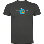 Kruskis CA65500546K047 Футболка с коротким рукавом No Fishing No Life Серый Dark Grey 2XL