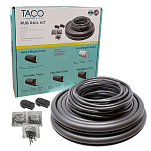 Taco metals 236-V113447BWK502 Комплект гибких виниловых накладок 50´ Черный 1/4´´ x 15/16´´ 