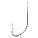 Mustad 225N-NI-1-314 Crystal 225N Зубчатый Крюк Серебристый Nickel 1