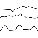 VOLVO PENTA Valve Cover Gasket for D1-30 50879-bvs