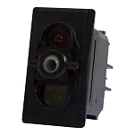 Pros NPE-652 Puls On-Off-On 1P красный 12/24V Округ Колумбия ЧТО Кнопки Коричневый Black