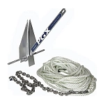 Lewmar 239-69600927 Оцинкованный якорь Fluke Серебристый Silver 3.6 kg