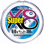 Duel 475827 Hardcore Super X8 Плетеный 300 m Многоцветный Multicolour 0.480 mm 