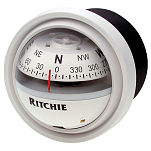 Компас Ritchie Navigation Explorer V-57.2W картушка 70мм 12В 90x94мм врезной вертикальный с конической картушкой белый