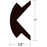 Taco metals 236-V120303WHC701 Виниловая вставка 70´ Черный 1´´