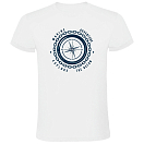 Купить Kruskis CA65500601C063 Футболка с коротким рукавом Compass Белая White 3XL 7ft.ru в интернет магазине Семь Футов