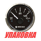 Указатель давления масла 0-10 бар, черный циферблат, нержавеющий ободок, д. 52 мм, Marine Rocket (упаковка из 10 шт.) PGA0010BSMR_pkg_10