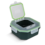 Greys 1326002 Klip-Lok Flip Top Perforated Bait коробка Черный Green L 