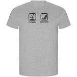 Kruskis CA66900558K098 Футболка с коротким рукавом Problem Solution Sail ECO Серый Heather Grey 2XL
