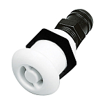 Nuova rade 2323892 Нейлоновая прямая вентиляция бака Бесцветный White 16 mm 