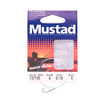 Mustad 24670 79714B Coco De La Miel Крюк Серебристый Brown (6 pcs) 8 