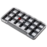 Greys 1593921 коробка для приманок Slim WP 18 Compartments Серебристый Black