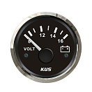 KUS Вольтметр 8–16 В/52 мм/нержавеющая сталь