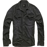 Brandit 4018-2-L Рубашка с длинным рукавом Hardee Denim Черный Black L