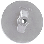 Martyr anodes 194-CM76214Z Mercury Mercruiser Плоская триммерная вкладка Серебристый Grey