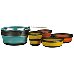 Sea to summit ACK026031-122101 Frontier 5 Units Набор складных горшков Green / Yellow / rojo