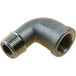 Goldenship GS30555 Нержавеющая сталь 90º Колено мужской/женской трубы Серебристый Grey 1 1/2´´ 