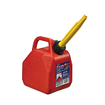Канистра для бензина Scepter Essence 07081 215x155x250мм 5л из прочного красного полиэтилена высокой плотности
