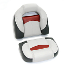 Купить Сиденье мягкое Bass Boat Seat, серо-красное Newstarmarine 75132GCR 7ft.ru в интернет магазине Семь Футов