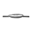 Купить Цинковый овальный анод испанского типа Tecnoseal 00304Е 250x90х35мм с креплением 400х30х6мм 7ft.ru в интернет магазине Семь Футов