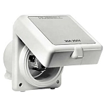 Hubbell 60015 IP56 32A 230V Фиксированная вилка White / Grey