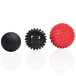 Gymstick 63013 Массажный мяч 3 шт Black / Red 16x17x9