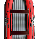 Надувная лодка ПВХ, RiverBoats RB 390 НДНД, черно-красный RB390NDBR