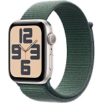 Apple MXEW3QL/A  Watch SE GPS 44mm Sport Loop Золотистый Starlight Aluminium / Lake Green