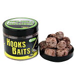 Pro elite baits C8433910 Hook Powder Dip Криль и палтус 200ml Пеллеты Коричневый 14 / 20 mm 