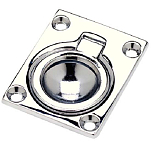 Seachoice 50-36661 Flush Ring Pull Chrome Plated Cast Brass Серебристый Chrome 38 x 44 mm 