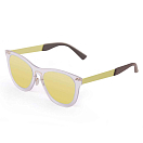 Купить Ocean sunglasses 24.23 Солнцезащитные очки Florencia Revo Yellow Mirror Transparent White / Metal Gold Temple/CAT2 7ft.ru в интернет магазине Семь Футов