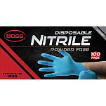 Trac outdoors 280-B21041L 4 Mil Перчатка Серебристый Blue Nitrile L 
