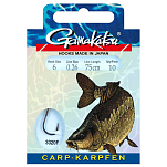 Gamakatsu 140189-00200-00030-00 Booklet Carp 3320 г Палатка Крюк 0.300 Mm Золотистый Gold 2 