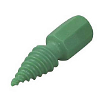 Oem marine SE430035 Мягкий пластиковый штифт 10 единицы Зеленый Green 145 x 35 mm