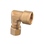 Guidi 4344557 10 mm Женский Брасс 90° разъем  Bronze 1/4´´ 