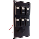 Купить Goldenship GS11183 12V 3 Переключатели Панель Черный Black 100 x 203 mm  7ft.ru в интернет магазине Семь Футов