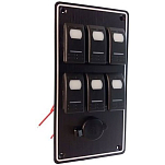 Goldenship GS11183 12V 3 Переключатели Панель Черный Black 100 x 203 mm 