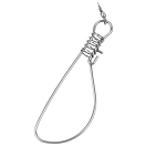 Купить Mikado AMR03-001-14 Вертлюги Серебристый  Grey 14 cm  7ft.ru в интернет магазине Семь Футов