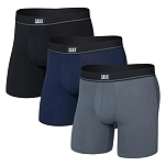 SAXX Underwear sxpp3ec.bgn.s трусы-боксёры Essential 3 Единицы Black / Turbulence / Maritime 20x10x4