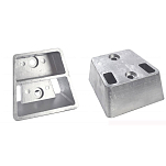 Enrico polipodio 2626208 OMC Cobra 130-385HP Двигатели нижнего блока с цинковым анодом  Silver 109 x 120 mm 